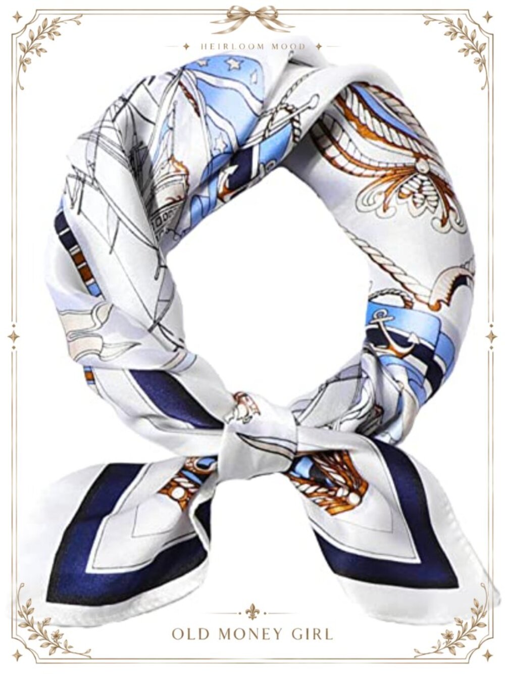 27.5" Silk Feel Satin Square Scarf Neck Hair Bag Gift